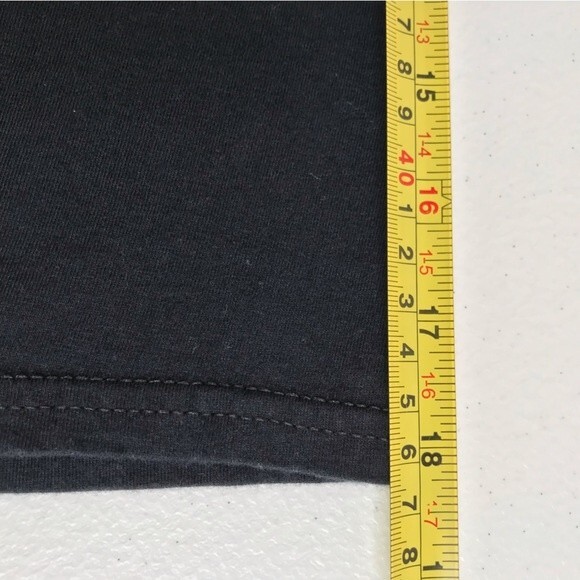 Lung Cancer Awareness American Flag White Ribbon Black T Shirt Mens Size Large - Picture 7 of 9